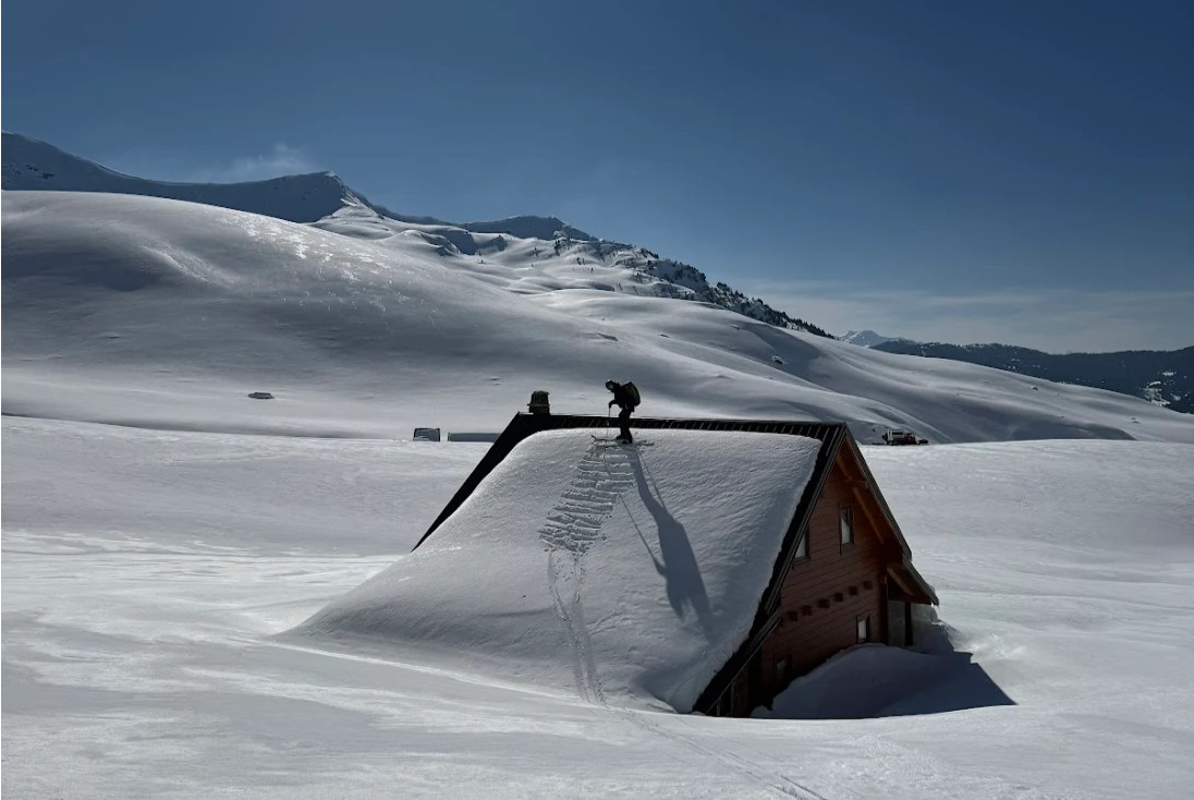 Ski touring in the Accursed Mountains Kosovo winter 2026